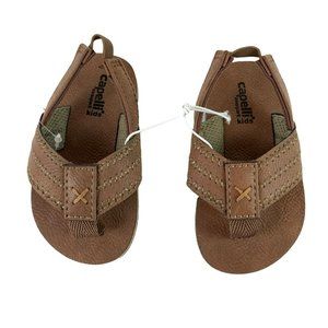 Capelli of New York Brown Kids Slippers